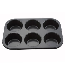 Winco AMF-6NS 6 Compartment Muffin Pan w/ Non-Stick Coating, Aluminum Replacement Image