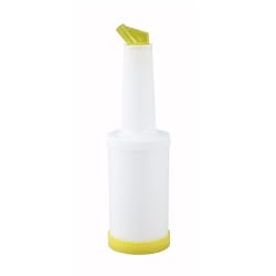 Winco PPB-1Y 1 qt Liquor & Juice Multi Pour w/ Yellow Spout & Lid Replacement Image