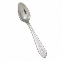 Winco 0031-09 4 1/2" Demitasse Spoon with 18/8 Stainless Grade, Peacock... Replacement Image