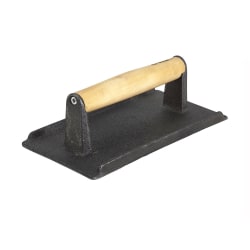 Winco SWA-9 Steak Weight, 9 x 5 1/4", Cast Iron Replacement Image