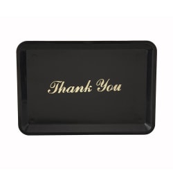 Winco TT-46 Tip Tray w/ Gold Imprint, 4 1/2" x 6 1/2" Replacement Image