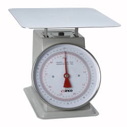 Winco SCAL-9100 100 lb Receiving Scale, 9" Dial, Large Steel Platform Replacement Image