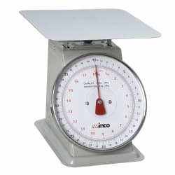 Winco SCAL-840 40 lb Receiving Scale, 8" Dial, Large Steel Platform Replacement Image