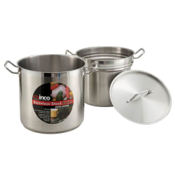 Winco SSDB-20 11 4/5" Stainless Steel Double Boiler w/ 20 qt Capacity Replacement Image