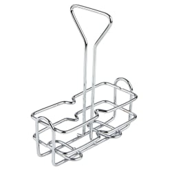 Winco WH-3 2 Compartment Rectangular Condiment Caddy - Chrome Plated Wire Replacement Image
