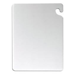 San Jamar CB182434WH Cut-N-Carry Cutting Board, 18 x 24 x 3/4 in, NSF, White Replacement Image