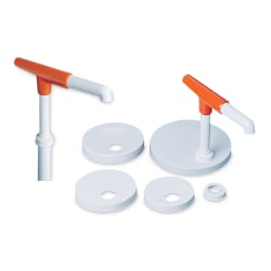San Jamar P7410 Condiment Pump Kit w/ 1 oz/Stroke Capacity, Plastic, White Replacement Image