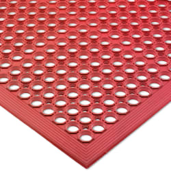 San Jamar KM1200B Rubber Slip Proof Kitchen Mat, 3' x 5' x 1/2&quot... Replacement Image