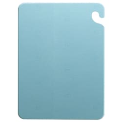 San Jamar CB182412BL Cut-N-Carry Cutting Board, 18 x 24 x 1/2 in, NSF, Blue Replacement Image