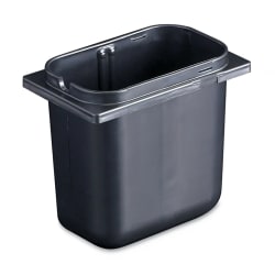San Jamar P9700BK Condiment Fountain Jar w/ 2 1/2 qt Capacity, Plastic, Black Replacement Image