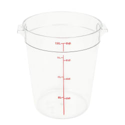 Cambro RFSCW8135 8 qt Camwear Round Storage Container - Clear Replacement Image