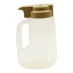 Tablecraft PP32BE 32 oz Option™ Round Dripcut Server - Polypropylene, Beige P... Replacement Image