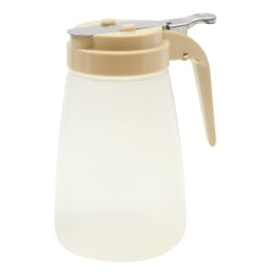 Tablecraft PP10A 10 oz Cylindrical Dripcut Server - Polypropylene, Almond ABS... Replacement Image