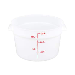 Cambro RFS12148 12 qt Round Storage Container - Natural White Replacement Image