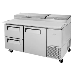 Turbo Air TPR-67SD-D2-N 67" Super Deluxe Pizza Prep Table w/ Refrigerate... Replacement Image