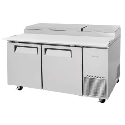 Turbo Air TPR-67SD-N 67" Super Deluxe Pizza Prep Table w/ Refrigerated B... Replacement Image