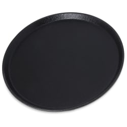 Carlisle 14" Round Griptite™ 2 Serving Tray - Fiberglass, Black (1400GR2... Replacement Image