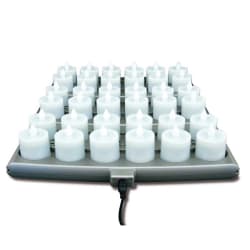 Hollowick HFRP36-A 1 1/2" Round LED Flameless Votive Candles Set w/ Char... Replacement Image