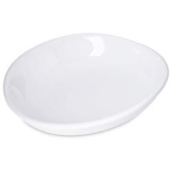 Carlisle 8 1/2" Oblong Melamine Pasta Plate, White (5300302) Replacement Image
