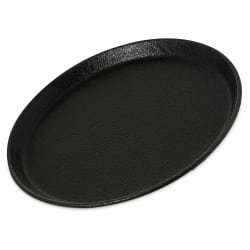 Carlisle 11" Round Griptite™ 2 Serving Tray - Fiberglass, Black (1100GR2... Replacement Image
