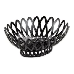 GET Oval Bread & Bun Basket, 10" x 8 1/4", Polypropylene, Black... Replacement Image