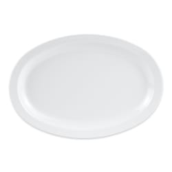 GET 11 3/4" x 8 1/4" Oval Supermel Platter - Melamine, White (OP-61... Replacement Image