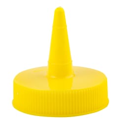 Tablecraft 100TM Squeeze Bottle Top, Cone Shape, Yellow Replacement Image
