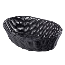 Tablecraft 2476 Handwoven Basket, 10 x 6 1/2 x 3", Polypropylene Cord, O... Replacement Image