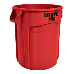 Rubbermaid FG264360RED 44 gallon Brute Trash Can - Plastic, Round Replacement Image