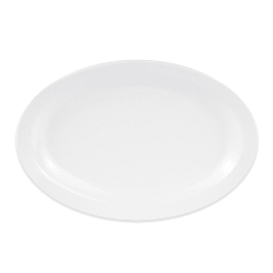 GET 10" x 6 3/4" Oval Supermel Platter - Melamine, White (OP-610-W) Replacement Image