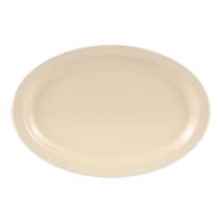 GET 11 3/4" x 8 1/4" Oval Supermel Platter - Melamine, Tan (OP-612-... Replacement Image