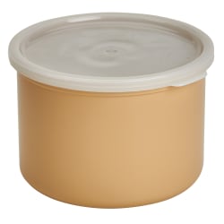 Cambro CP15133 1 1/2 qt Salad Crock with Lid - Polypropylene, Beige Replacement Image