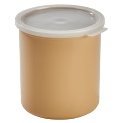 Cambro CP27133 2 7/10 qt Salad Crock with Lid - Polypropylene, Beige Replacement Image