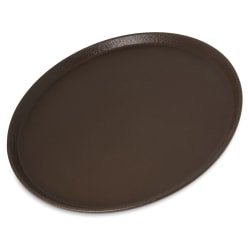 Carlisle 16" Round Griptite™ 2 Serving Tray - Fiberglass, Brown (1600GR2... Replacement Image