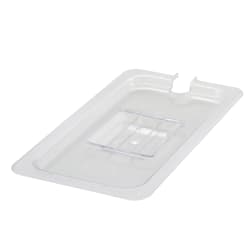 Winco SP7300C 1/3 Size Poly-Ware Food Pan Cover, Slotted, Polycarbonate Replacement Image