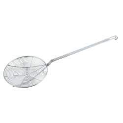 Winco SCF-9 9" Round Spiral Wire Skimmer, Nickel Plated Replacement Image
