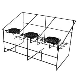 Service Ideas Airpot Serving Rack w/ 3 Compartments, Removable Drip Trays, Bl... Replacement Image