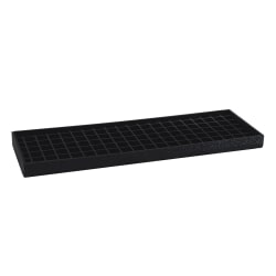 Service Ideas DT412BL Rectangular Drip Tray, 12 x 4", Black Styrene Replacement Image