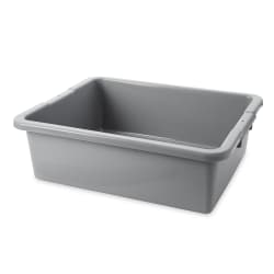 Rubbermaid FG335100GRAY Bus Box - 21 1/2" x 17" x 7", Gray Replacement Image