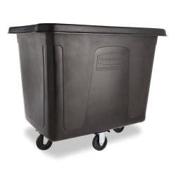 Rubbermaid FG461600 BLA Trash Cart w/ 500 lb Capacity, Black Replacement Image
