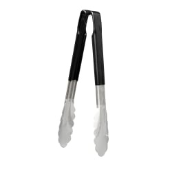 Vollrath 4780920 9 1/2"L Stainless Steel Utility Tongs - Black Replacement Image