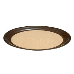 Vollrath 86341 16" Round Cork-Lined Serving Tray - Laminate, Brown Replacement Image