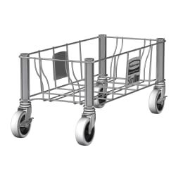 Rubbermaid 1968468 Rectangular Metal Trash Can Dolly w/ Flat Center & 100... Replacement Image