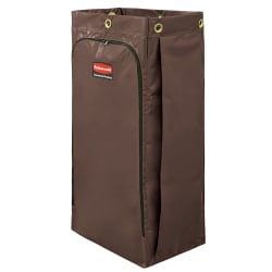 Rubbermaid 1966885 34 gal Replacement Bag for Janitorial Carts, Brown Replacement Image