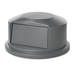 Rubbermaid FG264788GRAY Round Dome Trash Can Lid - Plastic, Gray Replacement Image