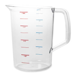 Rubbermaid FG321800CLR 4 qt Bouncer Measuring Cup - Clear Poly Replacement Image