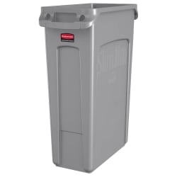 Rubbermaid FG354060GRAY 23 gal Rectangle Slim Trash Can, 22"L x 11"... Replacement Image