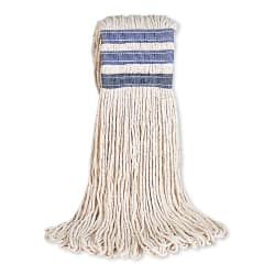 Rubbermaid FGE13800WH00 24 oz Mop Head - Universal Headband, Looped End, Cott... Replacement Image