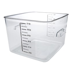 Rubbermaid FG631200 12 qt Space Saving Square Food Storage Container - Clear... Replacement Image