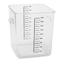 Rubbermaid FG631800 18 qt Space Saving Square Food Storage Container - Clear... Replacement Image